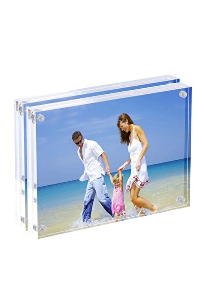 Generic إطارات صور أكريليك AMEITECH مقاس 9×13 سم (3.5×5 بوصة)، إطار صورة مغنا...