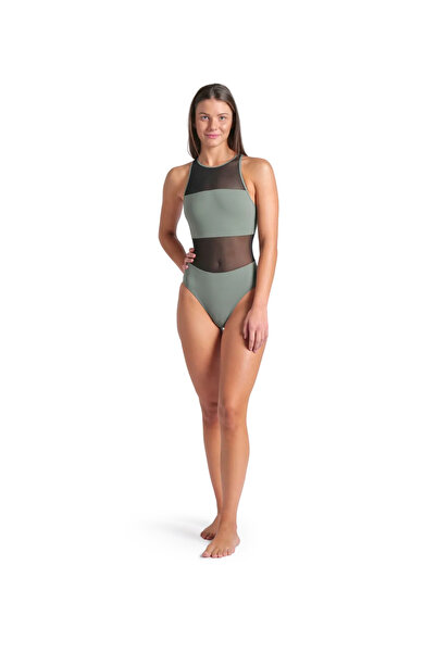 ARENA Mesh Panels Swimsuit Vent Back Swimsuit