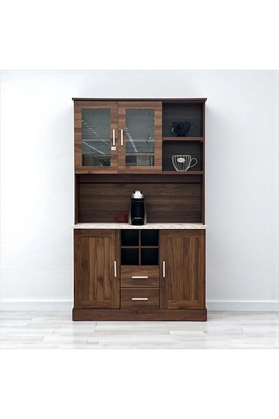 Kreslo Modern coffee cabinet with drawers and display shelves - elegant and highly organized design