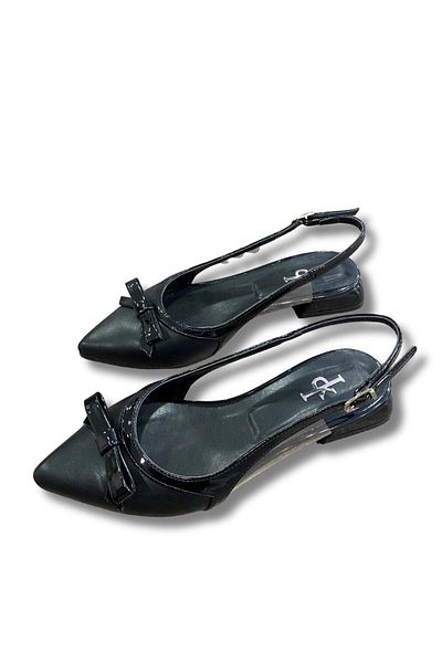 Aldina Nucci Women's Ballerinas with Open Back Bow # 1050