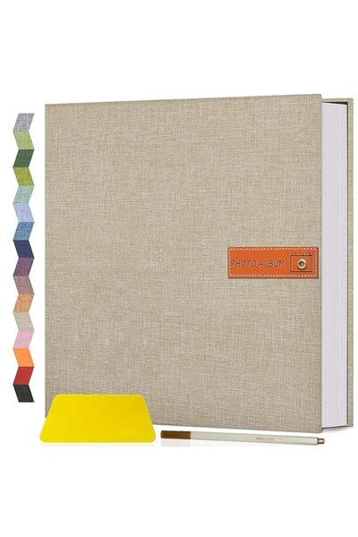 Generic كتاب صور مكون من 40 صفحة، ألبوم صور كبير ذاتي اللصق 4x6 5x7 8x10 ألبو...