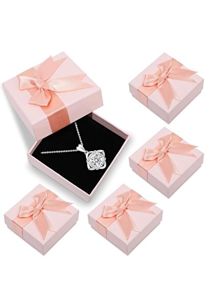 Generic صندوق مجوهرات للسفر مكون من 5 قطع، صناديق هدايا مجوهرات، حافظة هدايا ...