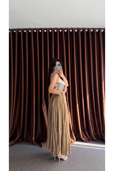 HAZELANNA Crinkle Form Skirt