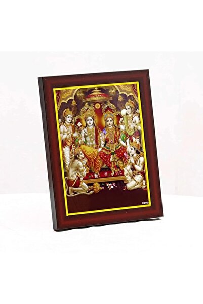 Generic Brand zig zag Lord Ram Darbar Photo Frame For Wall Table Size Small (...