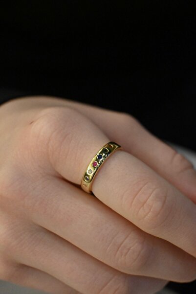 Store Joy renkli taşlı yüzük