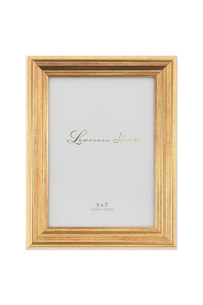 Generic إطار صورة ساتر المصقول من لورانس فريمز، مقاس 5 × 7 بوصات، ذهبي