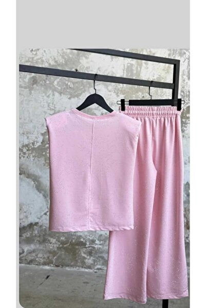 NÜANS MODA Padded Sparkling Tracksuit Set