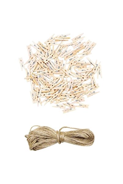 Generic Brand Sturdy Mini Clothes Pins for Photo, 250 Pcs 2.5 * 0.3CM Natural...