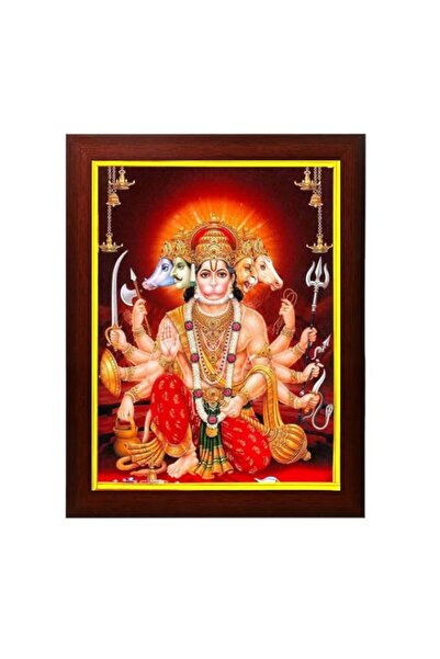 Generic إطار صورة متعرج بانشموكي هانومان جي للتعليق على الحائط أو المعبد أو غ...