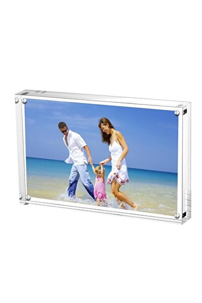 Generic إطارات صور أكريليك Aputue، متينة وسميكة لعرض الصور بدون إطار على سطح ...