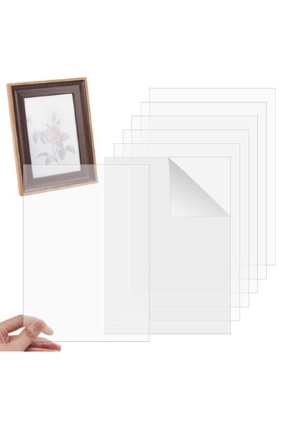 Generic Brand OLYCRAFT 6 Sheets 0.6mm Picture Frame Replacement Transparent A...