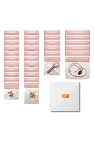 Generic Brand 30 PCS Small Jewelry Bags Clear Plastic EVA Anti Tarnish Jewelr...
