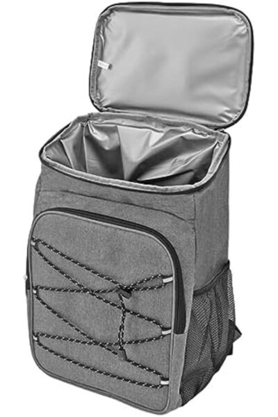 Generic Camping Insulated Backpack Cooler Thermal Bag with Cup Holders for Fruits Drinks Lunch Boxes