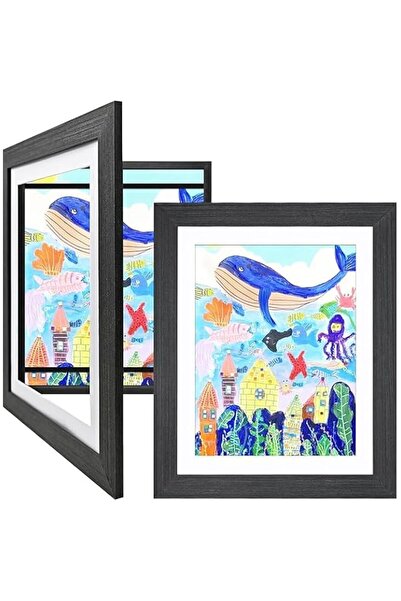 Generic إطارات فنية للأطفال من Tufexigo، قطعتان، إطارات صور فنية قابلة للتغيي...