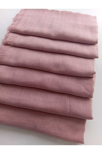 Last For Sell Σετ με 6 βαμβακερά κασκόλ γραφής Flamlı, μονόχρωμα κασκόλ Flamlı, γραφή Flamlı, γυναικείο τυρόπανο