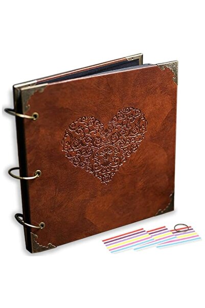 Generic Brand DELFINO Vintage Photo Album DIY Scrapbook 10x10 inch 50 Pages D...