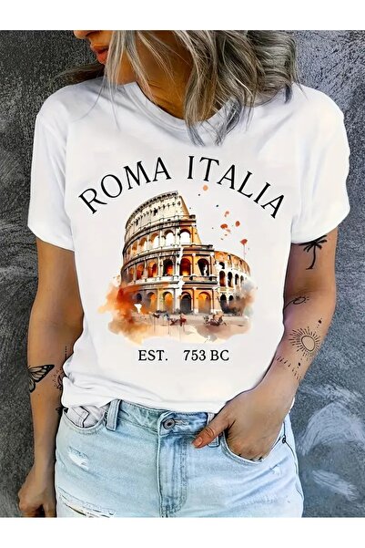 CLASİVA Rome Italy Patterned New Season Modern Design Custom Printed Women's ...