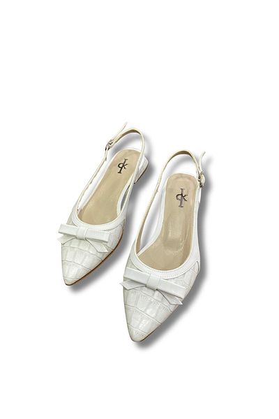 Aldina Nucci Women's Ballerinas with Open Back Bow # 1052