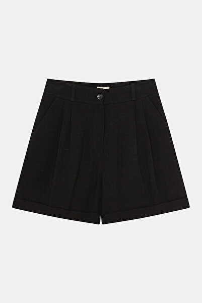 W Collection SİYAH ÇİFT PİLE ŞORT