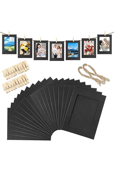 Generic Brand 20 Pcs Paper Picture Frames, Paper Photo Frames, DIY Clip Photo...