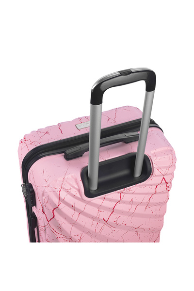 Wexta Wx-300 Baskılı Şeker Pembe Kabin Boy Valiz