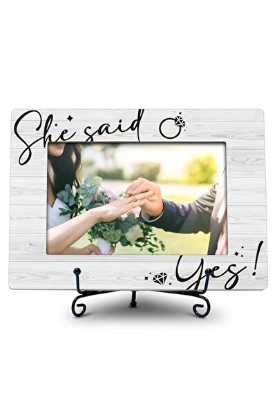 Generic إطار صورة خطوبة من TIRYWT، إطار صورة مقاس 4×6، هدايا زفاف، إطار صورة ...