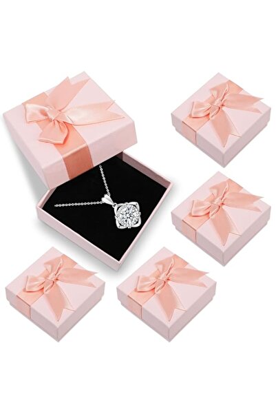 Generic صندوق مجوهرات للسفر مكون من 5 قطع، صناديق هدايا مجوهرات، حقيبة هدايا ...