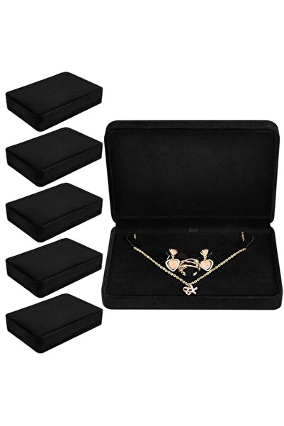 Generic طقم مجوهرات كبير من Bucherry مكون من 6 قطع، قلادة وخاتم وأقراط، صندوق...