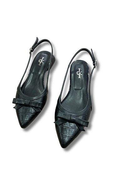 Aldina Nucci Women's Ballerinas with Open Back Bow # 1052
