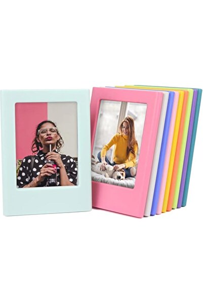 Generic مجموعة من ١٠ إطارات صور مغناطيسية مقاس ٣.٤ بوصة من ChicAbode، حاملات ...