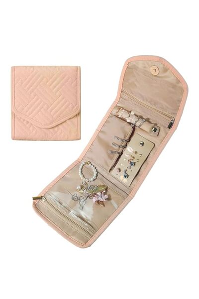 Generic حقيبة منظم مجوهرات للسفر من TORMEN، لفافة مجوهرات قابلة للطي للنساء، ...