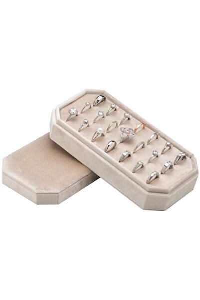 Generic صينية عرض منظم الخواتم المخملية من COWFEX، صندوق مجوهرات، حامل أقراط،...