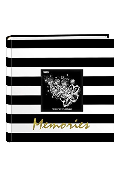 Generic ألبومات الصور بايونير جولدن ميموريز، مخططة بالأبيض والأسود، 200 عبوة،...