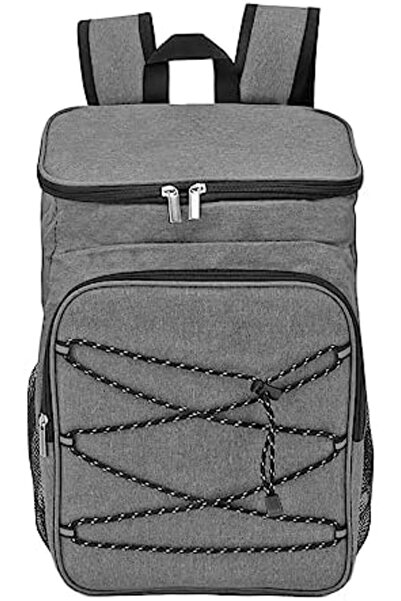 Generic Camping Insulated Backpack Cooler Thermal Bag with Cup Holders for Fruits Drinks Lunch Boxes