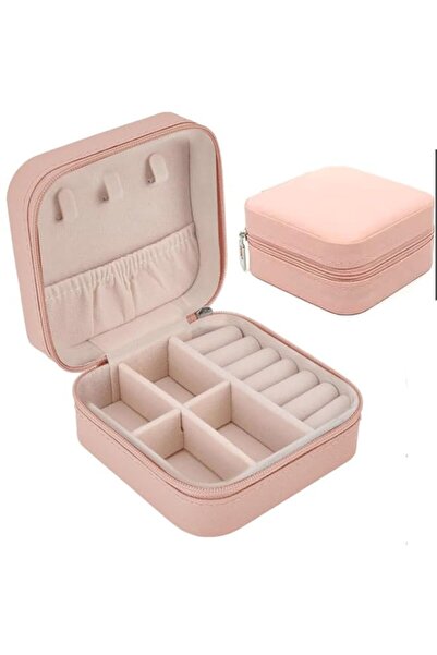 Generic صندوق مجوهرات جلدي من TEDILINE - صندوق منظم مجوهرات صغير الحجم ومتين ...