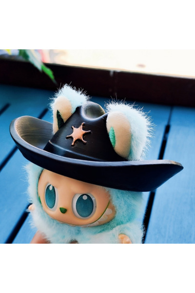 Pop Mart Labubu Kovboy SADECE Şapka Aksesuar ( Oyuncak Bebek dahil değildir. ...