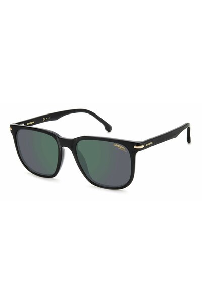 Carrera Men's Sunglasses CARRERA-300-S-80754Q3, Black Frame Acetate, Green Polycarbonate Lenses Ø54