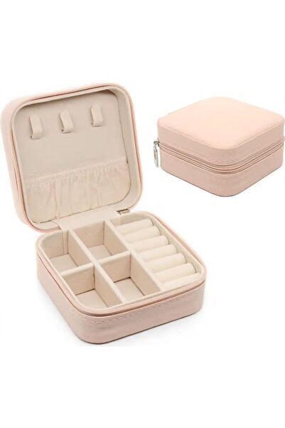 Generic صندوق مجوهرات جلدي من TEDILINE - صندوق منظم مجوهرات صغير الحجم ومتين ...