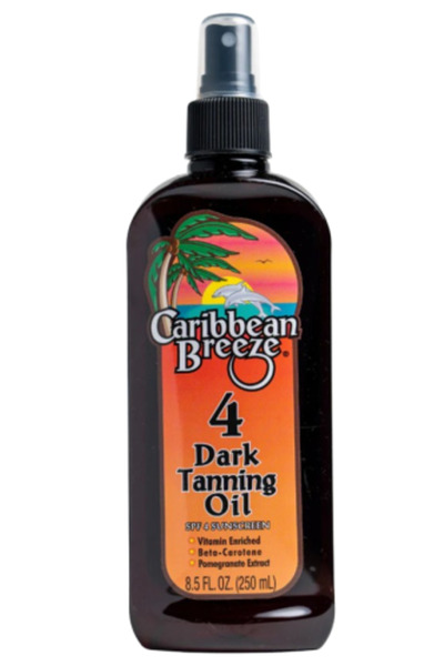Caribbean Breeze زيت تسمير داكن بعامل حماية من الشمس 4 250 مل