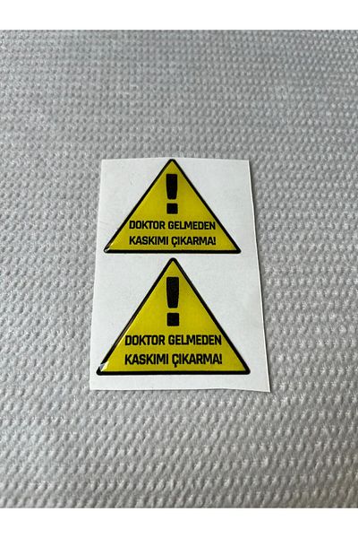 CEBECİOTO I Removed My Helmet Without the Doctor Damla Sricker Motor Accessory Label Sticker Helmet