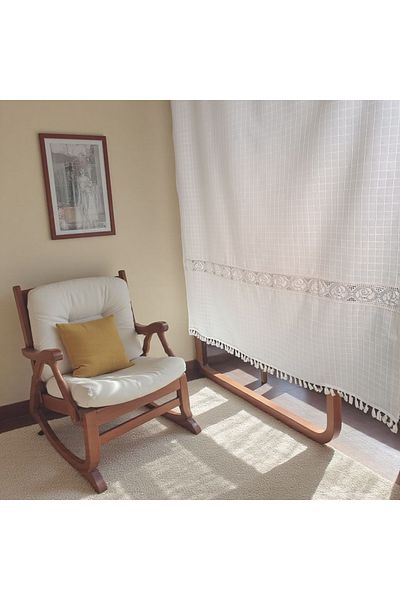 Cotopia Buldan Curtain with Pompom Authentic Lace Local