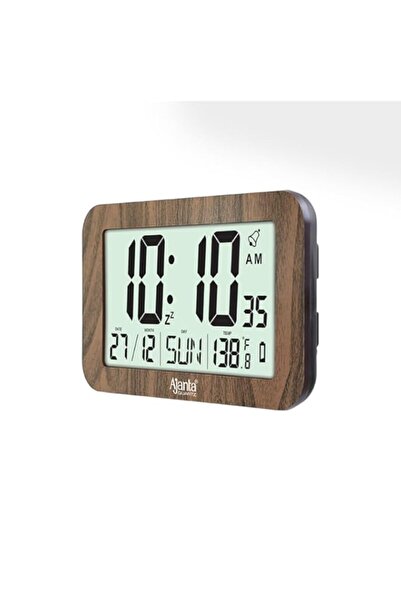 Generic ساعة حائط أجانتا LCD التقويمية - تصميم فاخر مع عرض التاريخ والوقت - س...