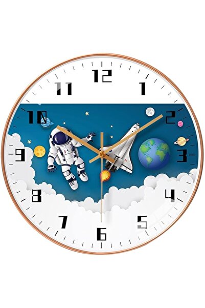 Generic ساعات حائط للأطفال تعمل بالبطارية، 12 بوصة، صامتة، غير قابلة للتكتكة،...