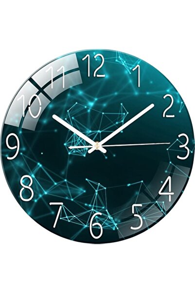 Generic ساعة حائط بريتومز من الزجاج المقوى، 12 بوصة، ساعة منزلية لغرفة المعيش...