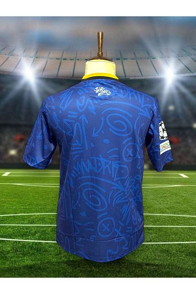 After Party R.E.A.L M.A.D.R.I.D 2021/2022 Season Anonymous Away Jersey (Navy Blue) Vs Sports Singlet Ag
