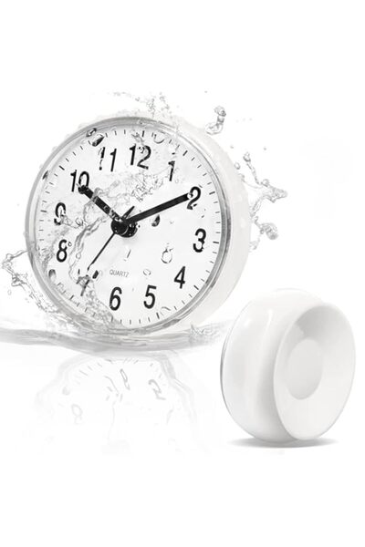 Generic Bukela Waterproof Silent Battery Operated Bathroom Shower Clock with ...
