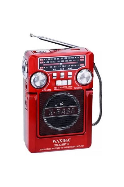 ROTOSONIC Radio XB-821 with Solar Panel, Wi-Fi, MP3, AM/FM/SW Tuner, Flashlight, Portable with Batte