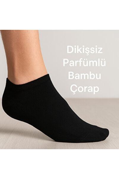 ZEYNO HOME TEKSTİL Unisex Dikişsiz Parfümlü 12'li Bambu Patik Çorap 35-39 Numara – Yumuşak ve Rahat