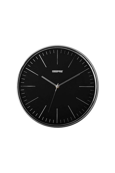 Generic Geepas Wall Clock - Silent Non-Ticking, Round Decorative Wall Clock for Living Room, Bedroom, Kitch