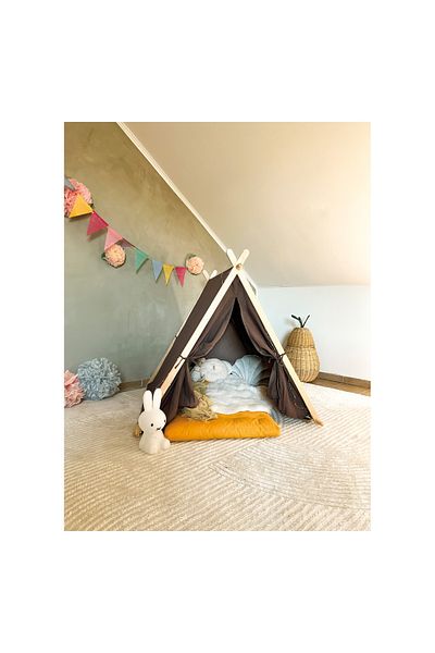 Small Foot Indoor Play Tent for Kids Small Foot with Window, Wood/Textile, 2+ Years